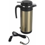 Bouilloire Electriques, 1200ML 12V en Acier Inoxydable Électrique Bouilloire De Voiture Voiture Tasse De Chauffage Voyage Thermoses Bouteille d'eau