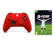 Xbox Manette sans Fil - Pulse Red + EA SPORTS FC 25 Standard Edition One/Series X|S - Download Code