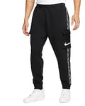 Nike NSW Repeat Pantalon, Noir/Blanc, XXL Homme