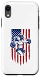 Coque pour iPhone XR Drapeau américain de pom-pom girl pour pom-pom girl drapeau américain