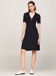 Tommy Hilfiger Ribbed Polo Dress, Desert Sky