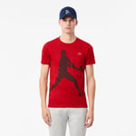 Pack t-shirt et casquette Lacoste Tennis x Novak Djokovic Taille 4XL Bordeaux