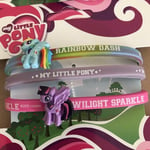 My Little Pony Wrist Bands 3 Different Designs - Rainbow Dash - Twilight Sparkle