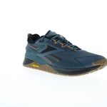 Reebok Nano X3 Adventure Mens Blue Canvas Athletic Cross Training Shoes