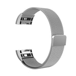 Fitbit Charge 2 Elegant justerbart klockband - Silver