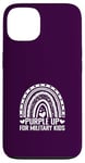 Coque pour iPhone 13 Purple Up For Military Kids Sensibilisation Militaire Enfant Arc-en-ciel