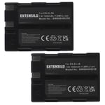 2 Batteries pour Nikon D70 D50 D100 D70s D100 SLR 1600mAh 7,4V