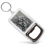 Bottle Opener Keyring BW - Number Art Maths Physics  #35091