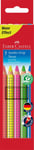 Faber Castell 110994 "Jumbo Grip Neon" Crayons