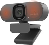 Webcam for PC, 1080P 60fps HD Webcam with Dual Noise Cancelling Microphone