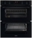 Zanussi ZPCNA7KN Built Under Double Electric Oven - Black