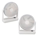 USB Small Desk Fans 4 Levels Low Noise 5000mAh Battery Rechargeable Desk Fan W