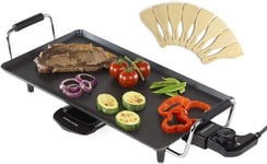 Teppanyaki Electric Grill Plate | Large Non-Stick Tabletop Griddle Andrew James