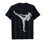 Kickboxing Kickboxer Karate Girls Women Kids T-Shirt