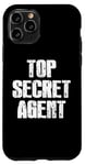 Coque pour iPhone 11 Pro Costume drôle d'agent fédéral d'agent top secret