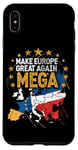 Coque pour iPhone XS Max Pro EU - Mega - Make Europe Great Again - Vintage EU