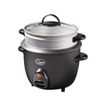 Quest 33369 1 Litre Rice Cooker & Steamer/Cooks Rice, Steams & Keeps Food Warm/Non-Stick Inner Pot/Clear Viewing Lid/Cool Touch Handles/Sleek, Compact Design/With Spoon & Measuring Cup