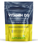 Vitamin D3 4000iu High Strength | 365 Tablets | Vitamin D 4,000iu Vit d