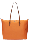 Lauren Ralph Lauren Nylon Medium Keaton Tote Orange