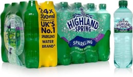 Highland Spring Sparkling Water 24 x 500ml..