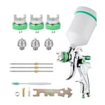 Professionnel Pistolet à Peinture Haute Pression Kit Pistolet à Pulvérisation d'Air Pistolet a Peinture Pneumatique à Alimentation par Gravité hvlp