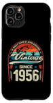 Coque pour iPhone 11 Pro Vintage 69e anniversaire 69 ans amateurs de pêche nés 1956