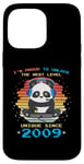 Coque pour iPhone 14 Pro Max Né en 2009 Birthday Panda Gaming Unlock The Next Level