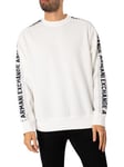 Armani ExchangeSleeve Logo Sweatshirt - Off White