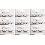 Eye Candy Lashes London Strip Fake Eye Lashes 9 x Pairs Black