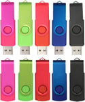 Cle USB 16 Go, Clé USB 2.0 Flash Drive Clef USB Pivotant Stockage Disque Mémoire Stick (10 Couleurs 4GB*10PCS).[Y135]