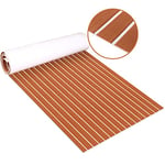 Zeeos Tapis de sol pour Yacht, Tapis de Bateau en Mousse EVA Tantidérapant Auto-adhésif pour Bateau Yacht Marin 240*90CM