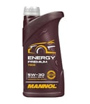 Mannol 1 Litre Energy Premium 5W-30 Engine Oil 7908 ACEA C2 Universal Synthetic Ester Technology