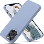 OitiYaa Liquid Silicone Case Compatible with iPhone 13 Pro Case,Full Body Protection,Ultra Slim Shockproof Phone Case with Soft Anti-Scratch Microfiber Lining,6.1 inch, Sierra Blue