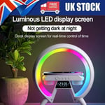 LED Lamp RGB Alarm Clock Wireless Phone Charger Bluetooth Speaker Night Light