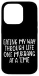 Coque pour iPhone 14 Pro Eating My Way Through Life One Mukbang At A Time --