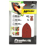 Abrasifs mouse assortis par 5 pour Ponceuse Black & decker