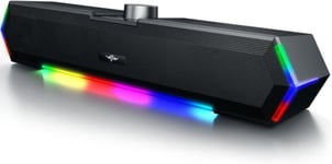 Bazivve V30 PC Speakers, USB Powered Small Monitor Portable RGB... 