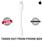 Official Lightning to 3.5mm Headphone Jack Adapter For Apple iPhone 14/13/12/11