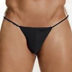 Mäns underkläder Sexiga G-string Trosor T-back Kalsonger black