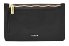 Fossil Portefeuille pour femme Logan, cuir/Polyurethane Trim portecarte noir 13.8 cm L x 0.4 cm W x 8.5 cm H SL7925001