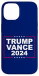 Coque pour iPhone 14 T-SHIRT TRUMP VANCE 2024 REPUBLICAIN TICKET PRÉSIDENTIEL