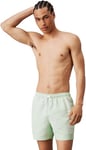 Calvin Klein Men's Medium Drawstring Mid Length Swim Shorts, Green (Pastel Green), L