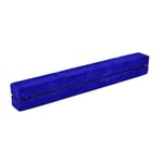 COSTWAY Poutre d'Equilibre 2,1 m Poutre de Gymnastique Pliable sectionnelle Compétence Performance Entraînement avec Velcro Bleu