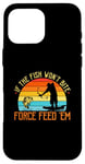 Coque pour iPhone 16 Pro Max Bowfishing Force Feed Them, pêcheur, arc et flèche