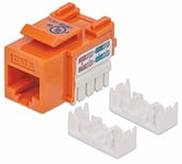 Intellinet 210775 Keystone Jack, UTP, Orange, Punch-Down