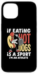 Coque pour iPhone 13 Si manger des hot dogs est un sport, je suis un athlète, un hot dog amusant