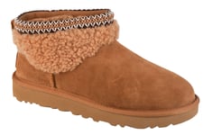 chaussures d'hiver Femme, UGG Classic Ultra Mini Maxi Curly, Marron