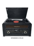 Muse MT-115 W Turntable Micro system FM BT CD USB Retro - Skivspelare Black