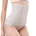 Korsettbälte för kvinnor i waist trainer : Underkläder Sport Mage Control Long Torso Shapewear BEIGE XXL