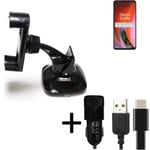 For OnePlus Nord 2 5G car holder + CHARGER windshiled bracket 